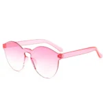 Festival Fashion Sunglasses Circular Sunglasses Trendy Ocean Sunglasses Colorful Sunglasses For Parties Candy-Colored Glasses - Image 12