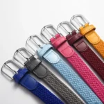 Trendy Casual Stretch Canvas Braided Belts Versatile Hole-free Weave Waistbelt Elastic Belt For Women Man - Image 17