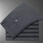 New Business Casual Suit Pants Men Solid High Waist Straight Office Formal Trousers Mens Classic Style Suit Long Pants Plus Size - Image 6