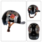Vintage personalized men's and women's baseball caps motorcycle helmets ladybug helmets electric car baseball caps, half helmets - Image 8