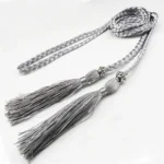 Thin Women Waistband Tassle Bow Dress Tassles Belts Braided Belts Waist Chain Waist Rope - Image 8