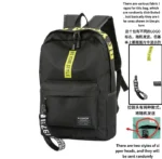 Fashion trend backpack backpack for men and women junior high school high school student bag large capacity korean version of th - Image 11