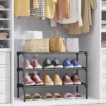 Shoe Rack Non-Woven Shoe Rack Shelf, Stackable Shoe Organizer helves for Closet, Entryway, Garage & Corridor, Sturdy & Long - Image 4