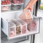 1 Set of 3 Food Storage Containers, Refrigerator Storage Boxes, Grain Storage Boxes, Plastic Sealed Containers, Large, Medium, and Small Sizes, 3-Piece Set, Lunch Box with Lid for Fruit Storage - Image 5