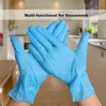 20/100pcs Nitrile Gloves, Cleaning Gloves, Dishwashing Gloves, Household Cleaning Gloves, Disposable Nitrile Gloves, Black Gloves Disposable Nitrile Gloves Household Nitrile Gloves Powder-Free Nitrile Gloves Touchscreen Compatible Gloves - Image 5