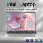 New 15.6" Portable Laptop N95 32GB RAM 2048GB SSD 7500mAh Battery Office Study Computer PC Windows 11 Pro Notebook Gamer
