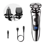 Electric Shaver Man Rechargeable Razor Shaving Knife Whisker Knife Household Portable Floating Three Tip Water Wash - Image 21
