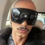 Oversized Sunglasses Men Wrap Anti Wind Personal Large Shades Futuristic Fashion Future Shield Uv400 Cycling Motorcycle