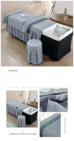 Head Washing Hairdressing Bedspread Barbershop Beauty Salon Hair Salon Thai Massage Bedspread Skin-Friendly SPA Bed Cover - Image 36