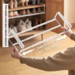 Adjustable Shoe Rack - Space Saving Shoe Organizer for Home Multi Layer Shoe Shelf with Hanging Baskets Compact Design - Image 9