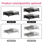 Foldable Under Bed Storage Container with Wheels Multifunctional Home Dorm Toys Clothes Books Shoes Storage Bins Visible - Image 3