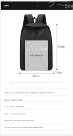 Backpack Simple New Style College Style Small Backpack Travel Lightweight Korean Version Junior High School Double Shoulder Bags - Image 8