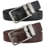 Men's Belts Fake Pin Buckle Belts Automatic Buckle Belts Adjustable Belts Popular Styles Durable Soft PU Leather Business Belts - Image 2