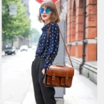 New Fashion Retro Women backpacks Shoulder Bag Female Handbags Leather Laptop Bags Business Computer Briefcase Schoolbags - Image 2