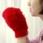 Gloves women's winter cute plush warm riding gloves women gloves womens gloves women winter gloves winter gloves women - Image 19