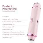 Electric Shaver for Women Waterproof Wet & Dry Hair Razors 2 in 1 Double Head Portable Bikini Hair Trimmer Detachable Head Shave - Image 24