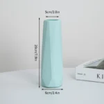 Nordic Vases Pure White Plastic Vases Imitation Ceramic Flower Vases Desktop Flowerpot Wedding Decor Home Ornament - Image 10