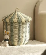 Large Laundry Basket Household Paper Based Compilation Laundry Basket Removable Bathroom Dirty Clothes Home Storage Baskets - Image 20