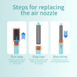 Cold Hot Hair Dryer HS05 Hair Straightening  and Curling Styling Tool HS01 Multi-functional Negative Ion Dryer HS08 Curling Iron - Image 5