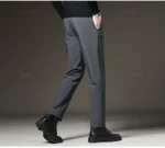 New Men‘s Suit Pants Slim Business Office Elastic Waist Black Grey Classic Pant Korean Trousers Male Plus Size 27-38 40 42 - Image 18