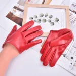 Sexy Leather Gloves For Women Half Palm PU Leather Gloves Party Show Performance Dance Gloves - Image 8