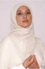 Muslim Women Cotton Linen Crinkle Scarves Hijab New Fashion Plain Solid Shawls Scarves - Image 9
