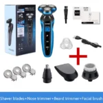 Electric Shaver for Men's Rechargeable Waterproof Electric Razor Beard Trimmer Wet-Dry Dual Use Shaving Machine Facial Epilato - Image 8