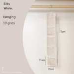 5/10 Pockets Underwear Socks Hanging Organizers Behind Door Storage Wardrobe Hanging Storage Bag Closet Organizer - Image 10