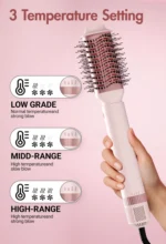 Hair dryer brush detachable 5-in-1 styling and drying system for quick drying, curl smoothing and styling, straightening brush - Image 9