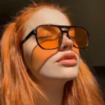 Vintage Men Women Big Sunglasses Men Square Shades Brand Designer Unisex Sun Glasses Black Lense Male Female Sunglasses UV400 - Image 2