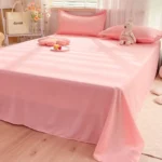 Bed Sheets Plaid Non-slip Comfortable Washed Twin Queen Full Size Nordic Style Universal Bedspread Simple Durable Antibacterial - Image 20