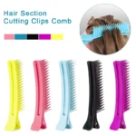 Professional Hair Grip Clamps Salon Hair Section Cutting Clips Comb Barber Dyeing Perm Hair Pins Home DIY Barrette Hair Styling