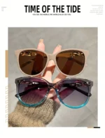 Women's Cat Eye Sunglasses Retro Butterfly Sunglasses Women's Fashion Mountaineering Sunglasses - Image 12
