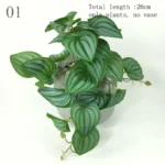 Artificial Terrarium Plants Vine Wall Hanging Flower Rattan Simulation Plastic Leaf Rattan Green Grass Home Balcony Garden Decor - Image 8