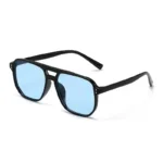 Vintage Men Women Big Sunglasses Men Square Shades Brand Designer Unisex Sun Glasses Black Lense Male Female Sunglasses UV400 - Image 5