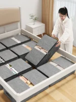 Extra-large capacity underbed clothing storage bag Quilt blanket storage bag Foldable pants coat storage bag Wardrobe organizer - Image 4