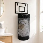 Laundry Basket with Basketball Hoop And Zipper Bottom Breathable Mesh Storage Bag Hanging Organizer for Dirty Clothes - Image 2