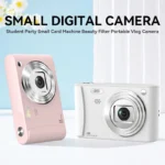 4K Vlogging Travel Front-facing Digital Camera A15 Portable High Definition 1080P Photography Travel Selfie Cam 44MP Resolution