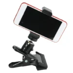 Camera Clip Professional Photography Accessories Camera Clamp Mount Flash Holder with 360 Swivel Ball-Head Threaded Screw - Image 4