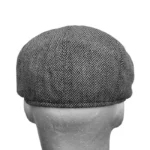 Men herringbone style berets retro woolen top felt hat fashion wild casual berets flat berets - Image 10