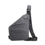Chest Bags Crossobdy Bags for Men Waterproof Male Multifunction Cross Body Messenger Bag Single Shoulder Grey Fanny Pack Sac - Image 2