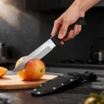 1/2 set kitchen knife set, equipped with high-end black sheath, suitable for kitchen use, a vegetable cutting and boning knife - Image 2