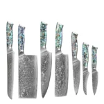 1-7 PCS Kitchen Chef Knife Set Super Sharp Japanese Damascus Steel knife Professional Meat knife Premium Kitchen cooking tools - Image 10