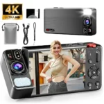 Digital Camera 4K 64MP Camera for Photography 270°Flip Screen Vlogging Camera Autofocus 18X Zoom Point and Shoot Digital Camera