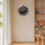 2D Wall Clock Mechanical Clock Contemporary Digital Clock Arabic Numerals Easy Reading Hanging Clock Decoration for Bedroom Room - Image 17