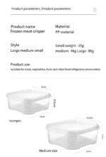 1 Set of 3 Food Storage Containers, Refrigerator Storage Boxes, Grain Storage Boxes, Plastic Sealed Containers, Large, Medium, and Small Sizes, 3-Piece Set, Lunch Box with Lid for Fruit Storage - Image 15