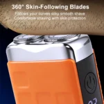 Electric Shaver for Men Dual-Head Blade Electric Razor Rechargeable Facial Beard Trimmer Portable Mini Electric Shaver for Men - Image 3