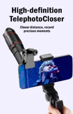 25X Phone Telephoto Lens Kit Phone Holder Portable Tripod Stabilizer Highpower Zoom Concerts Contest Outdoor Observation Animal - Image 13
