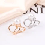 Fashion Scarves Buckle Women Brooches High-Grade Scarfs Buckles Steel Ring Scarf Clip Metal Brooch Clothes Corner Knotted Button - Image 2