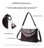 Women's Crossbody Bag Lightweight Durable Minimalist with Business Design Commuter Travel Work Daily Stylish - Image 10